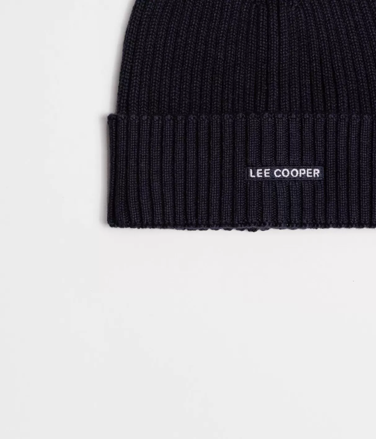 Czapka zimowa męska beanie 5055 NAVY-Lee Cooper Cheap