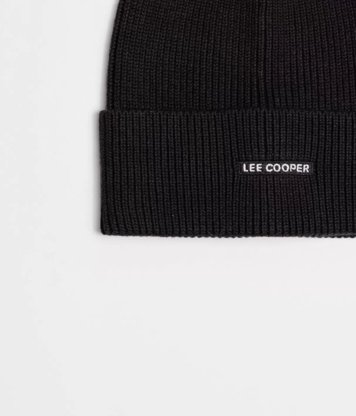 Czapka zimowa męska z kaszmirem 9012 BLACK-Lee Cooper Cheap