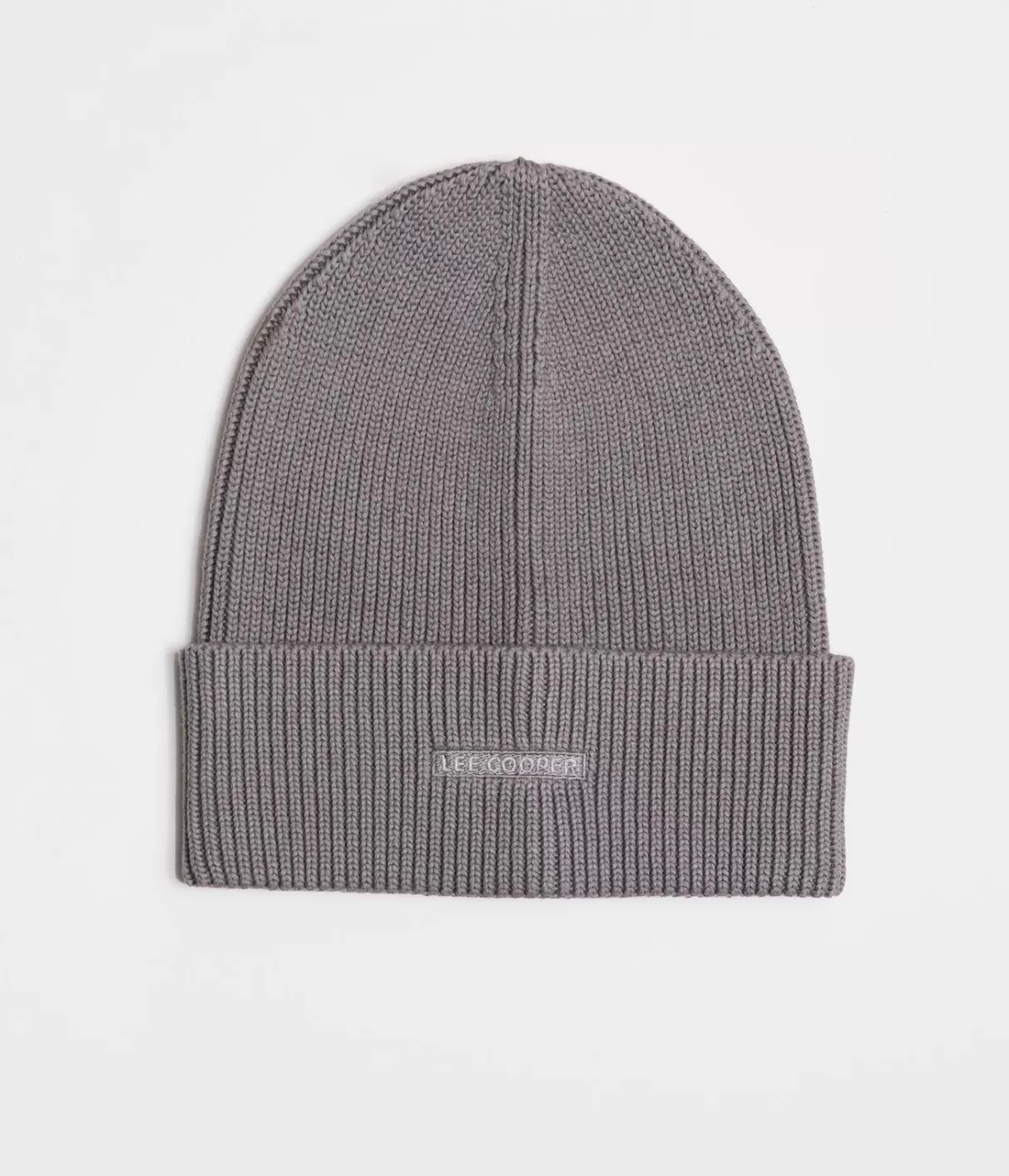 Czapka zimowa męska z kaszmirem 9012 GREY MELANGE-Lee Cooper Best