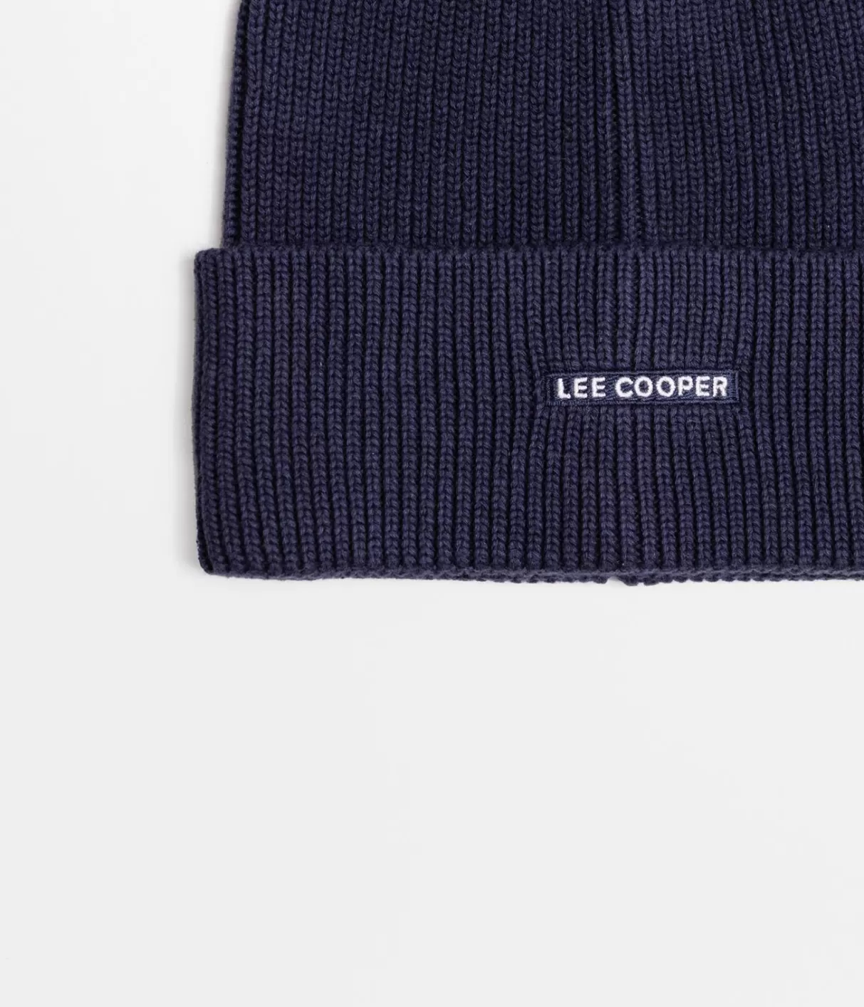 Czapka zimowa męska z kaszmirem 9012 NAVY-Lee Cooper Best Sale