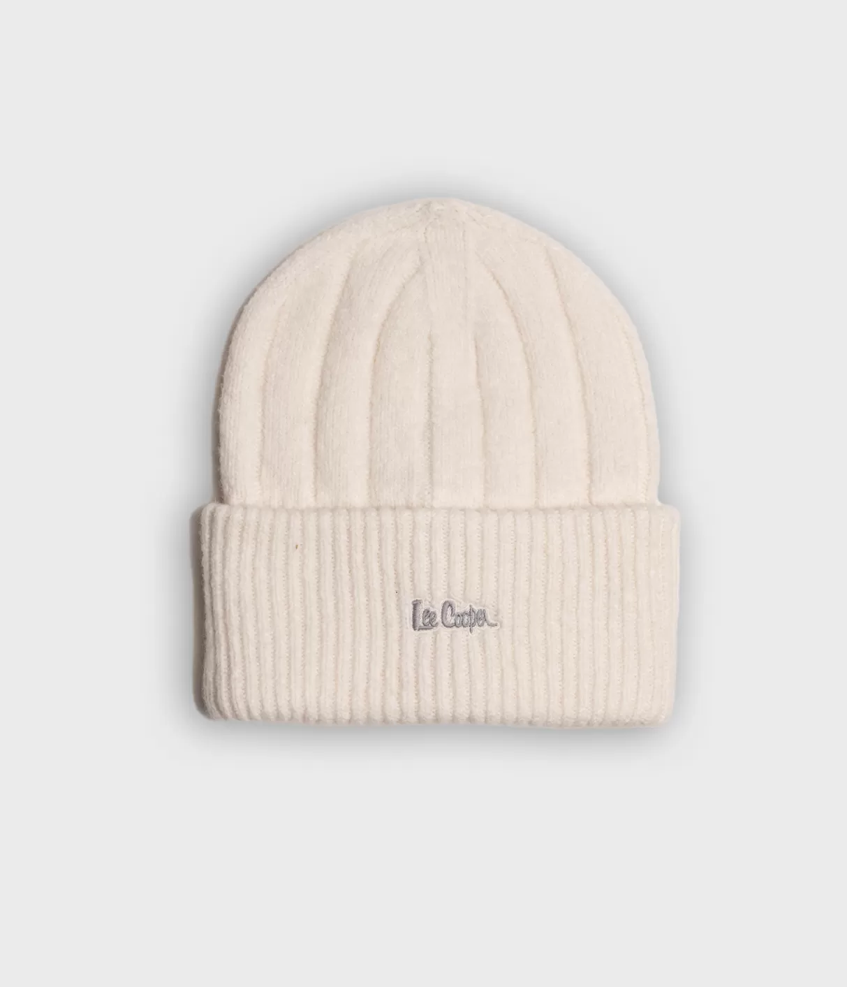 Komplet z kaszmirem czapka zimowa damska i szalik 3321 OFF WHITE-Lee Cooper Shop