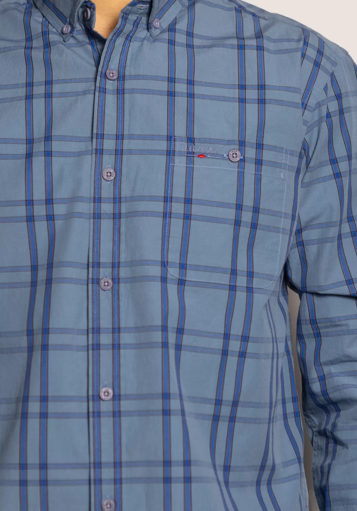 Koszula męska comfort NEW TENBY 06KZ CORONET BLUE-Lee Cooper Discount