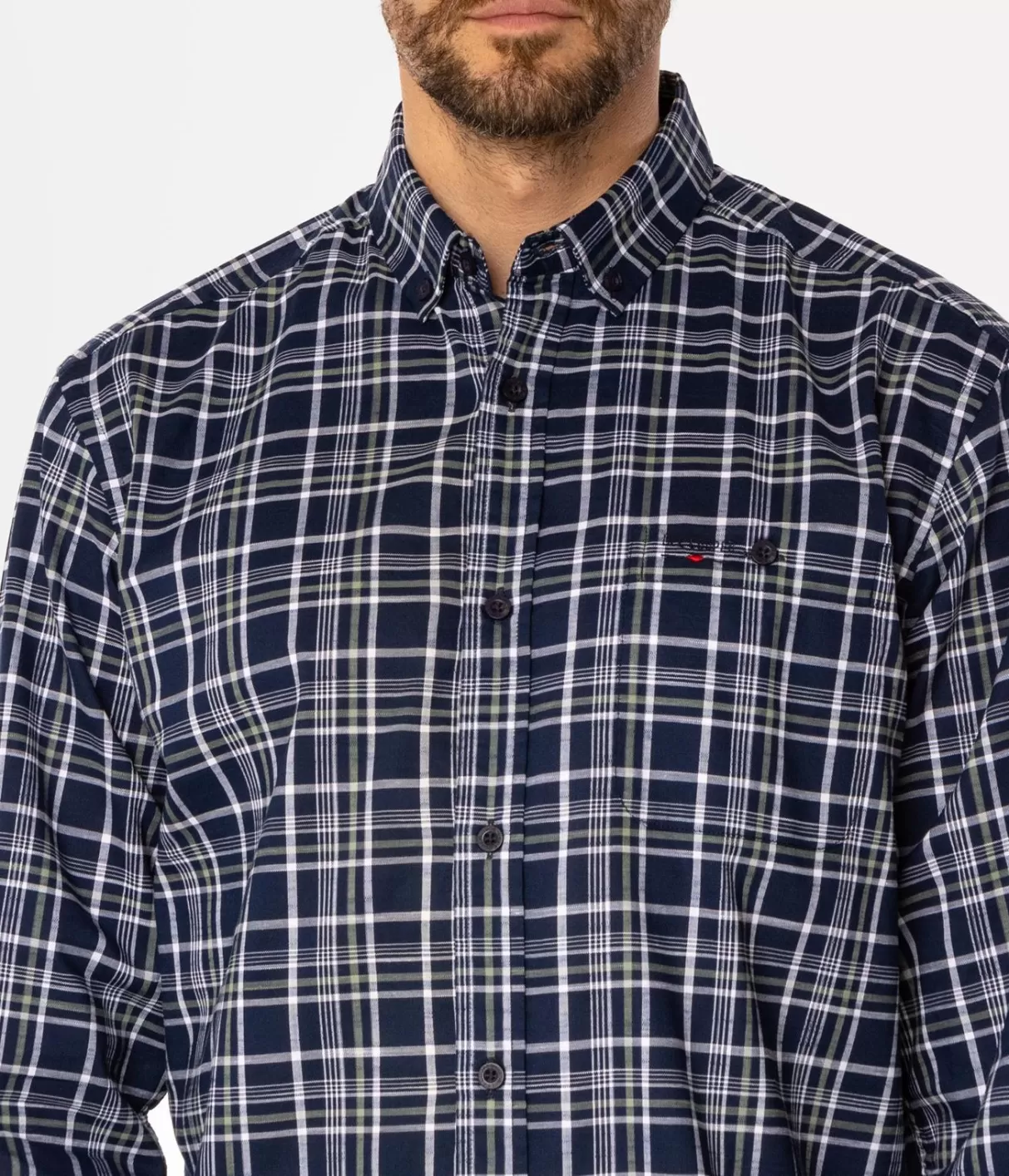 Koszula męska comfort w kratę NEW TENBY 16KZ NAVY-Lee Cooper Online