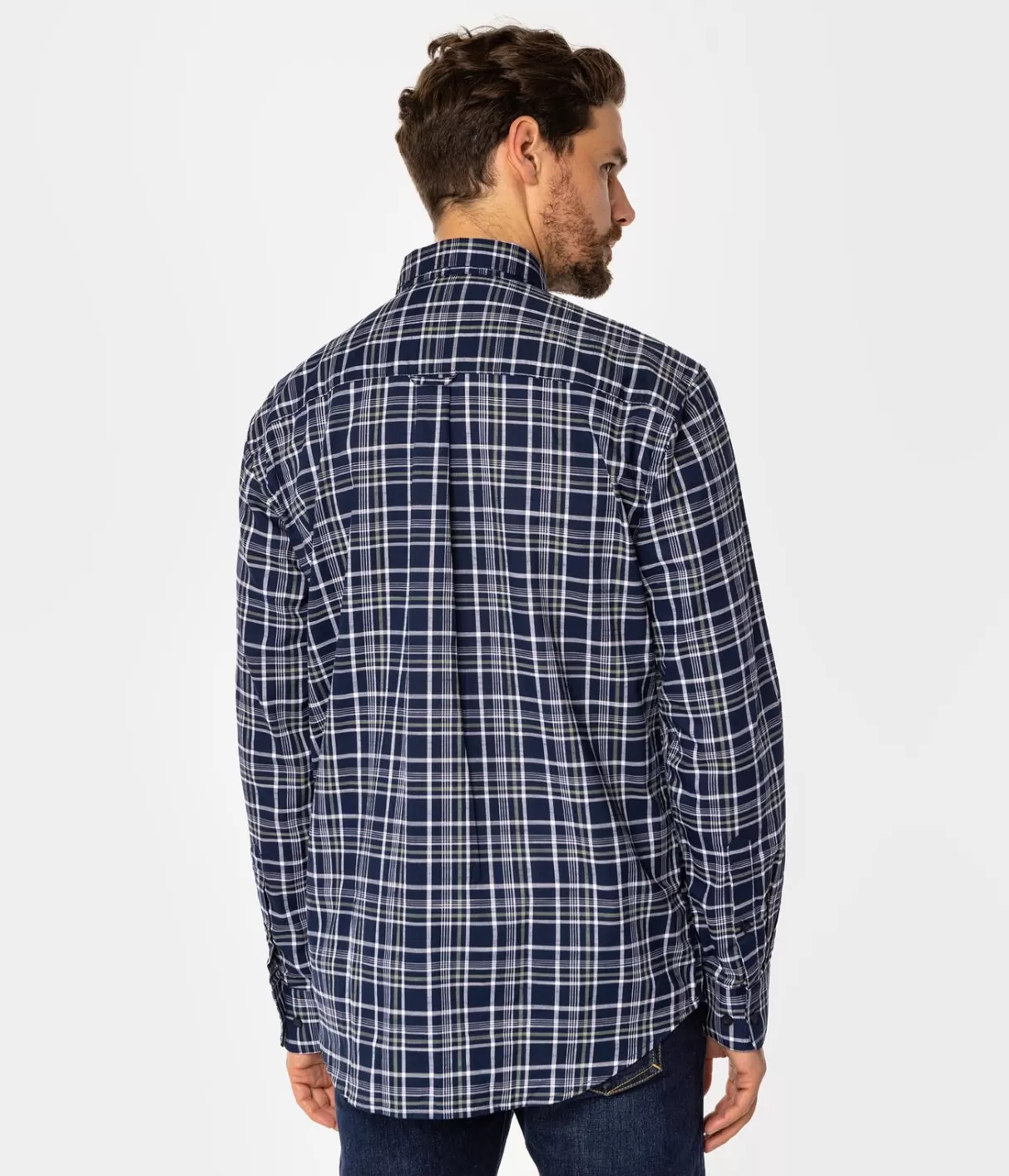 Koszula męska comfort w kratę NEW TENBY 16KZ NAVY-Lee Cooper Online
