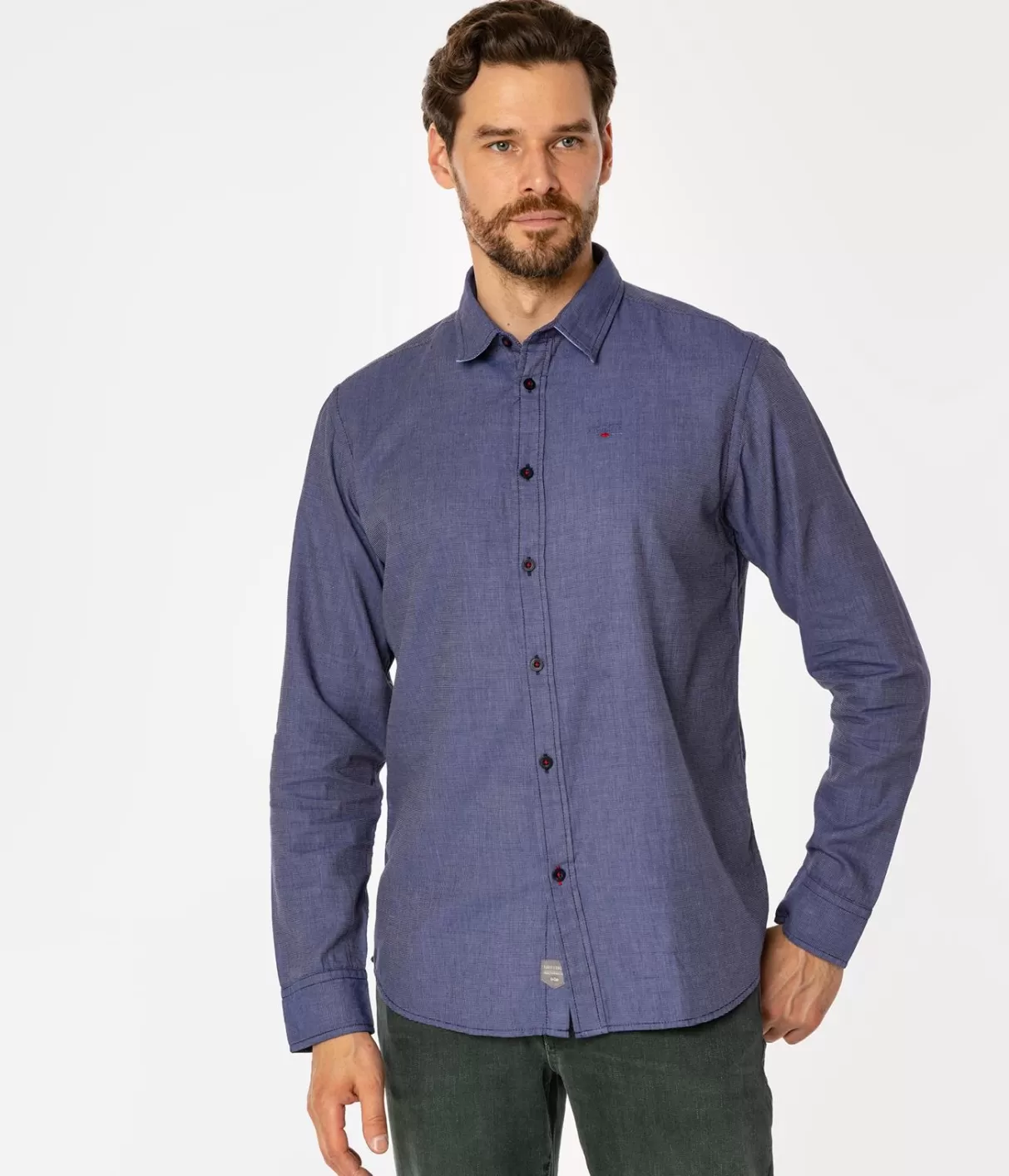 Koszula męska regular REY 39KZ NAVY-Lee Cooper Clearance