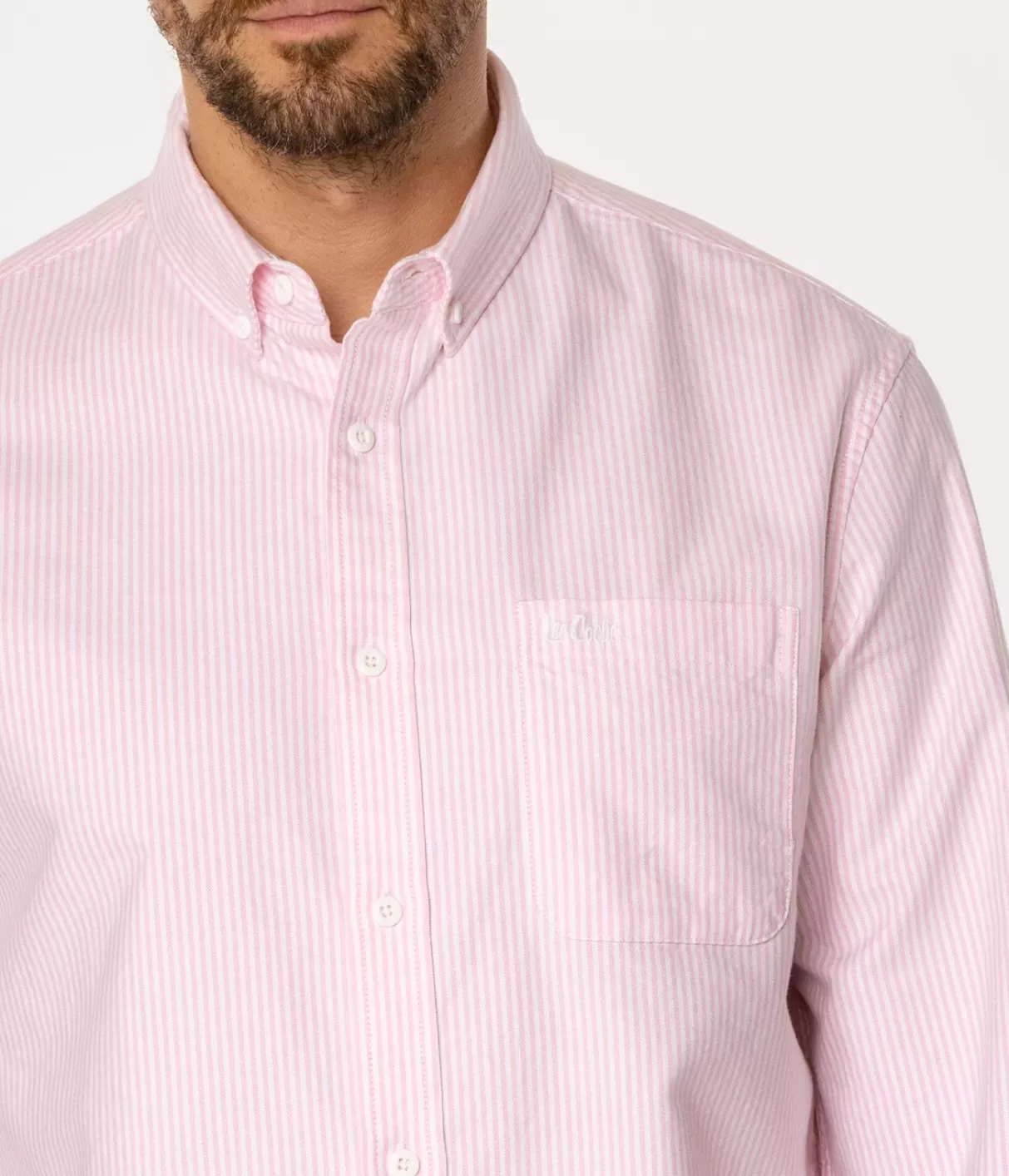 Koszula męska regular w paski LARS OXFORD STRIPES-Lee Cooper Fashion