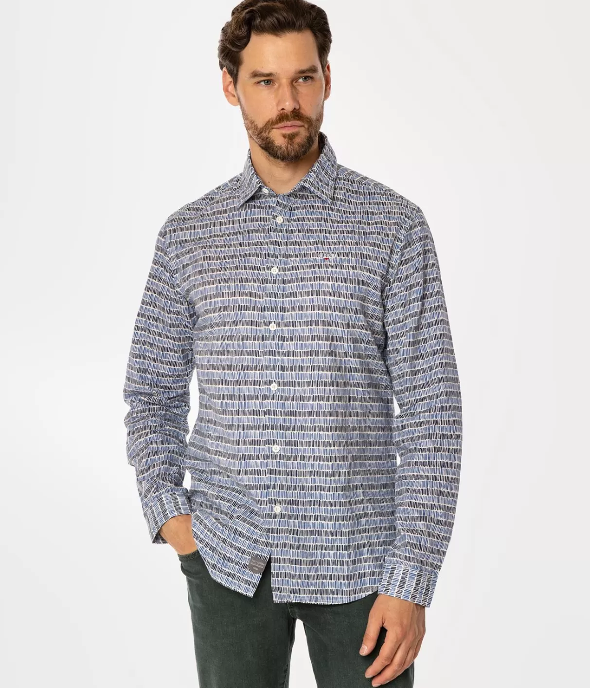 Koszula męska slim DANIELS 66MP BLUE-Lee Cooper Outlet