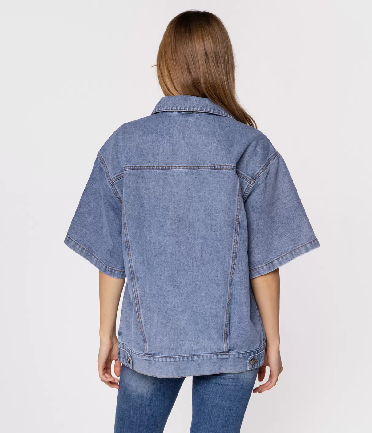 Luźna koszulowa kurtka jeansowa z krótszym rękawem DUNGA 0004 BRUSHED USED-Lee Cooper Cheap