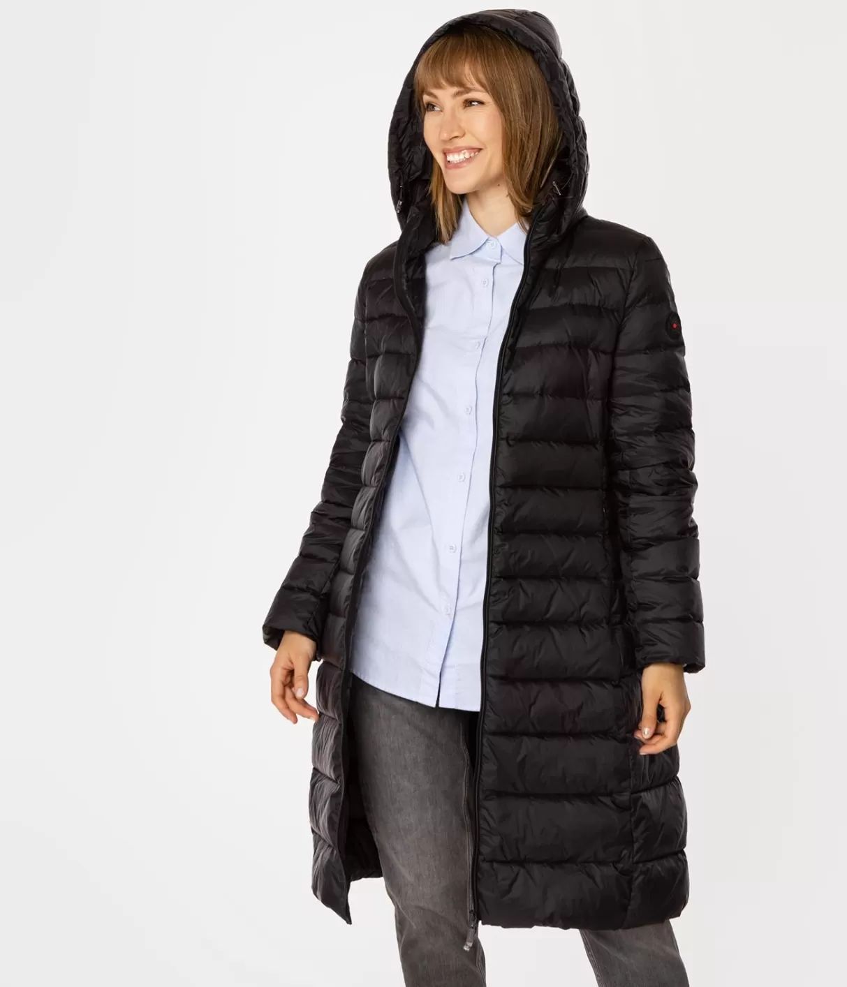 Puchowa kurtka damska z kapturem MELANIE 2532 BLACK-Lee Cooper Hot