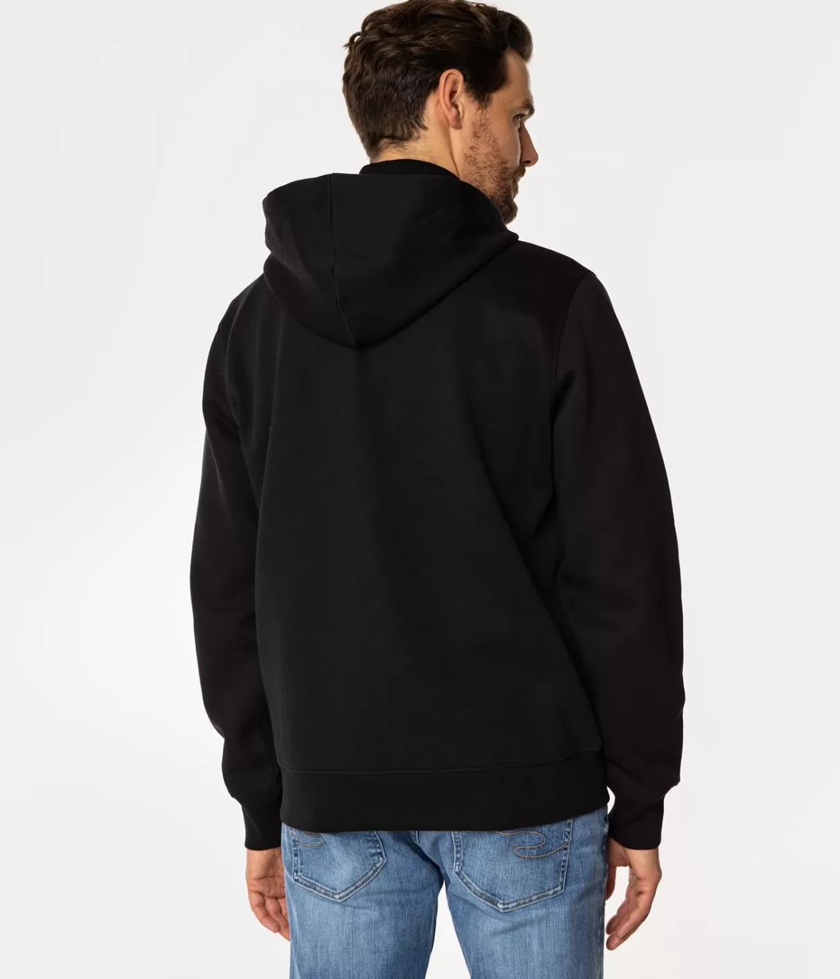 Rozpinana bluza męska z kapturem FORT 9252 CAVIAR-Lee Cooper Cheap