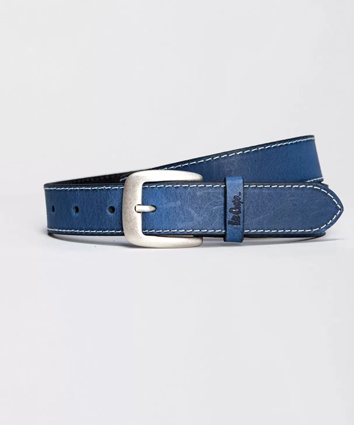 Skórzany pasek LCJ111 BLUE-Lee Cooper Sale