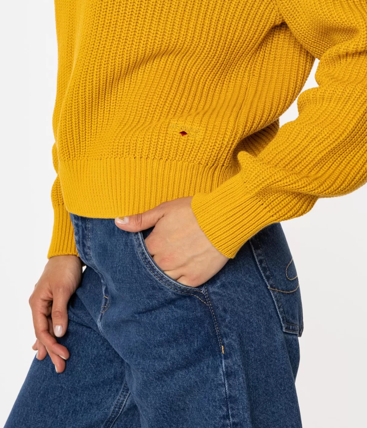 Sweter damski z bawełny organicznej YANA ORGANIC GOLDEN GLOW-Lee Cooper Online