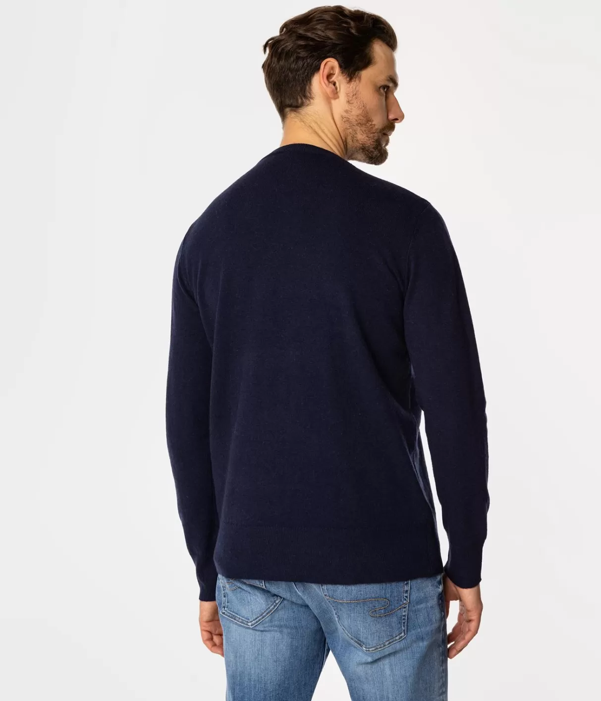 Sweter męski z bawełny organicznej ADAM ORGANIC NAVY-Lee Cooper Store