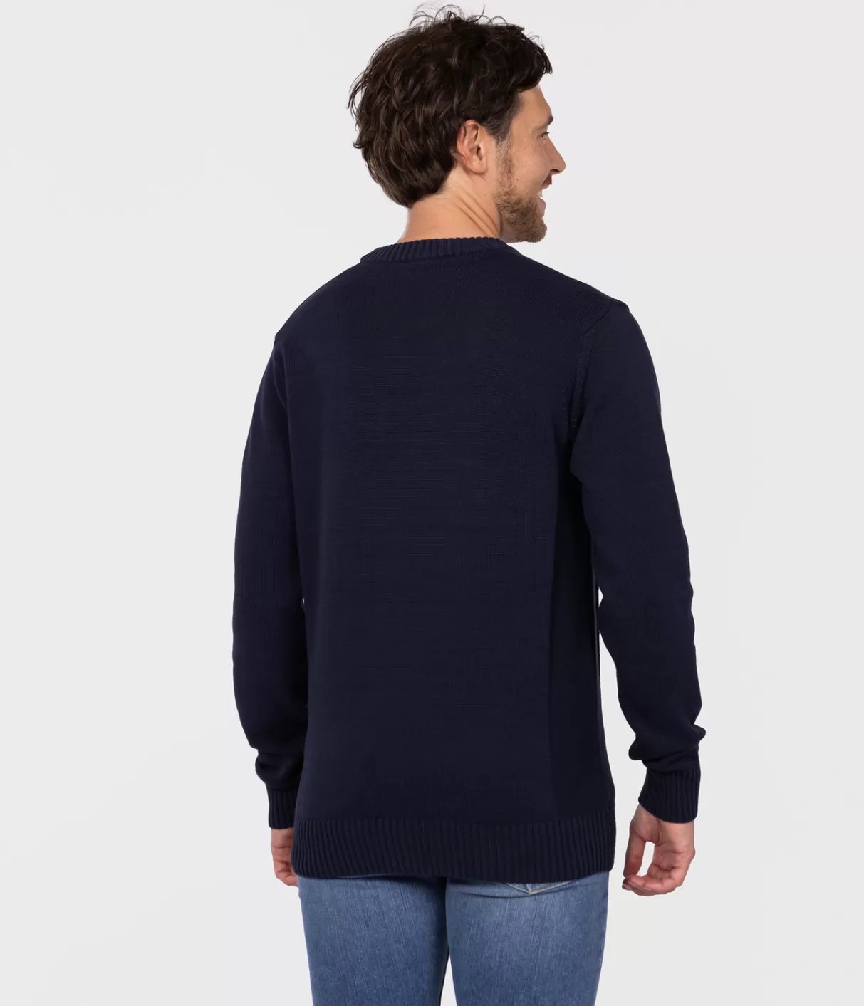 Sweter męski z bawełny organicznej BILL ORGANIC NAVY-Lee Cooper Cheap