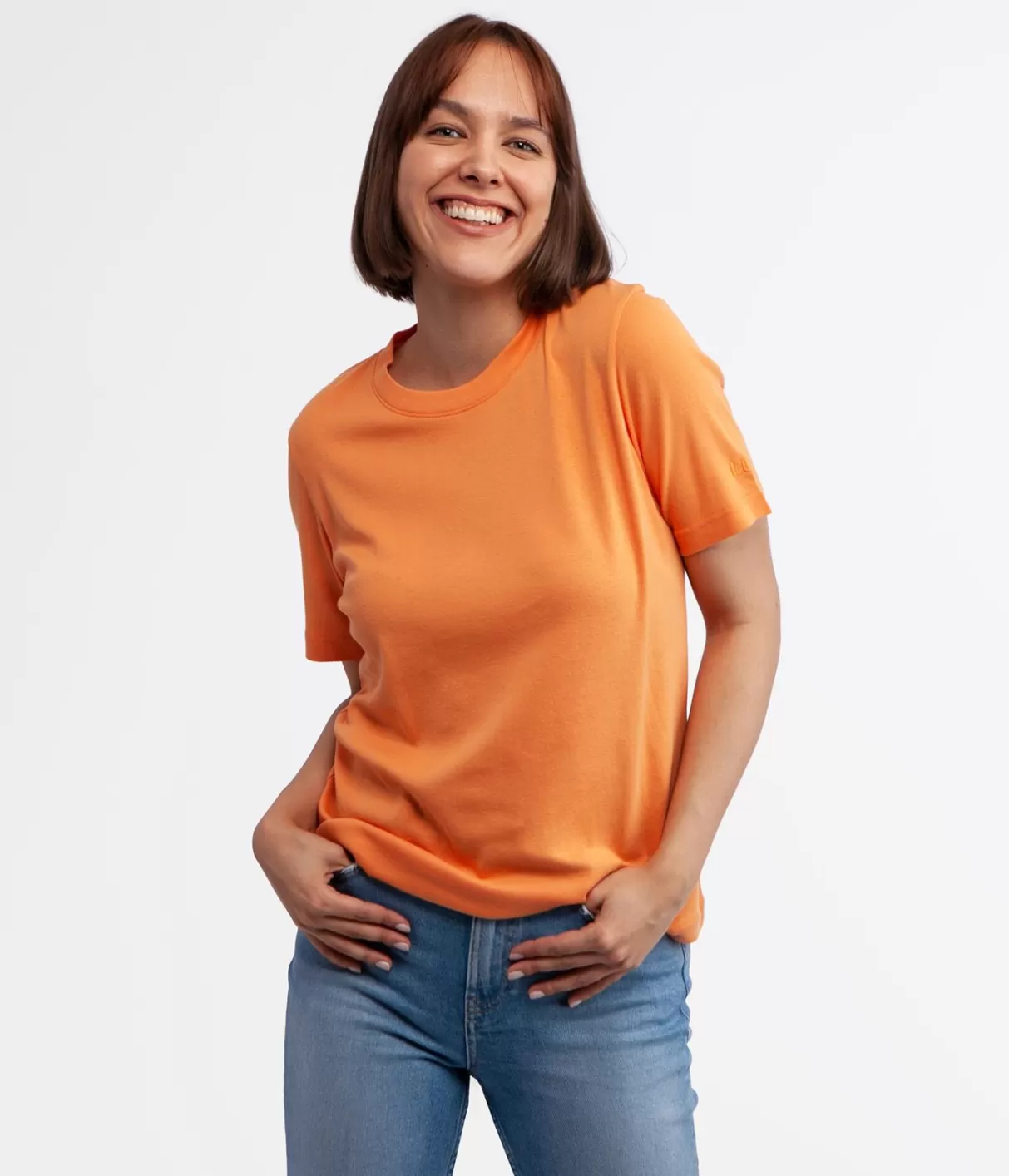 T-shirt z bawełną organiczną OLENA 4048 MUSKMELON-Lee Cooper Cheap