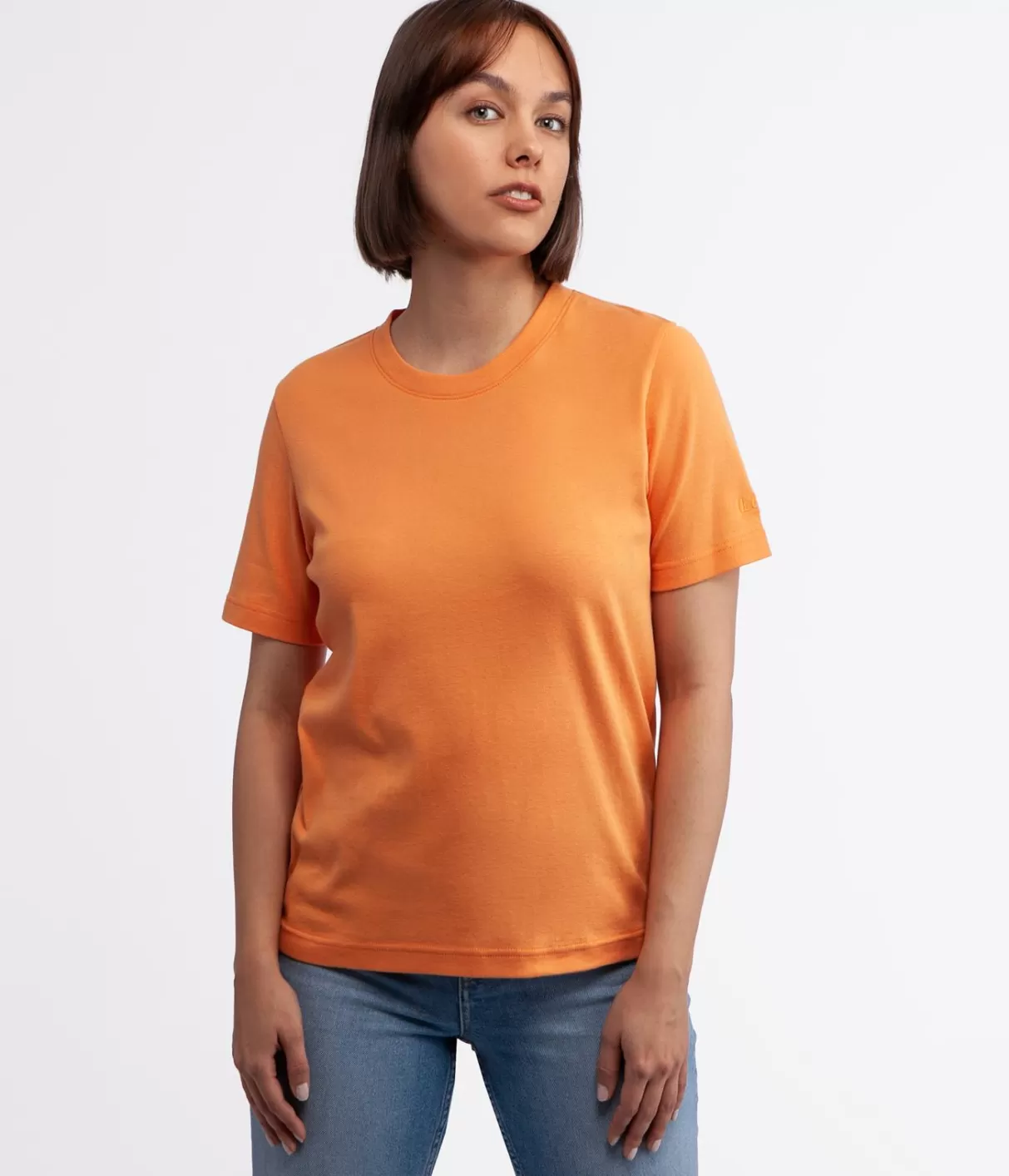 T-shirt z bawełną organiczną OLENA 4048 MUSKMELON-Lee Cooper Cheap
